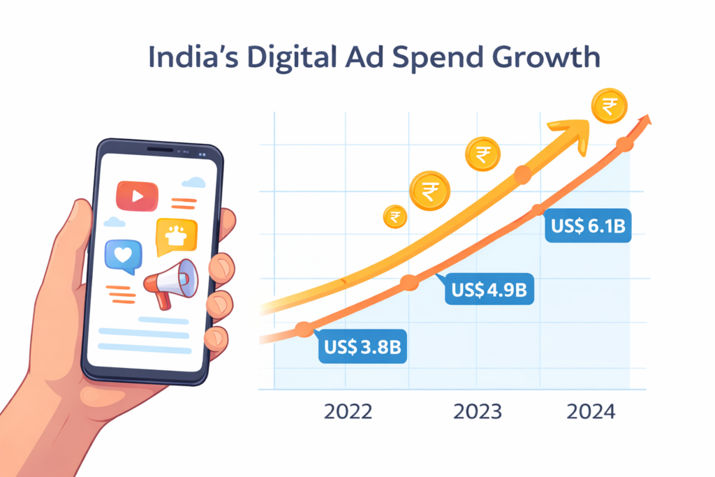 indina digital ads spend growth